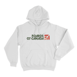 Boards of Canada Leaf Logo Unisex Hoodie White